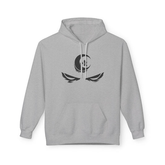 Cozy Unisex Fleece Hoodie with Spiritual Design