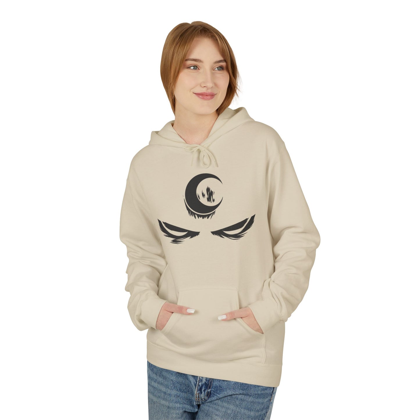 Cozy Unisex Fleece Hoodie with Spiritual Design