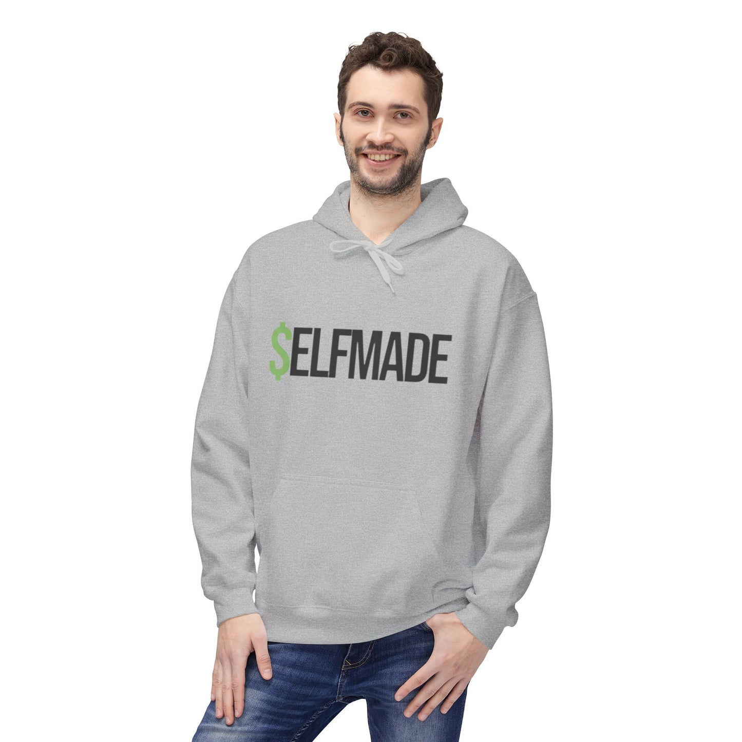Unisex Midweight Softstyle Fleece Hoodie-SELFMADE