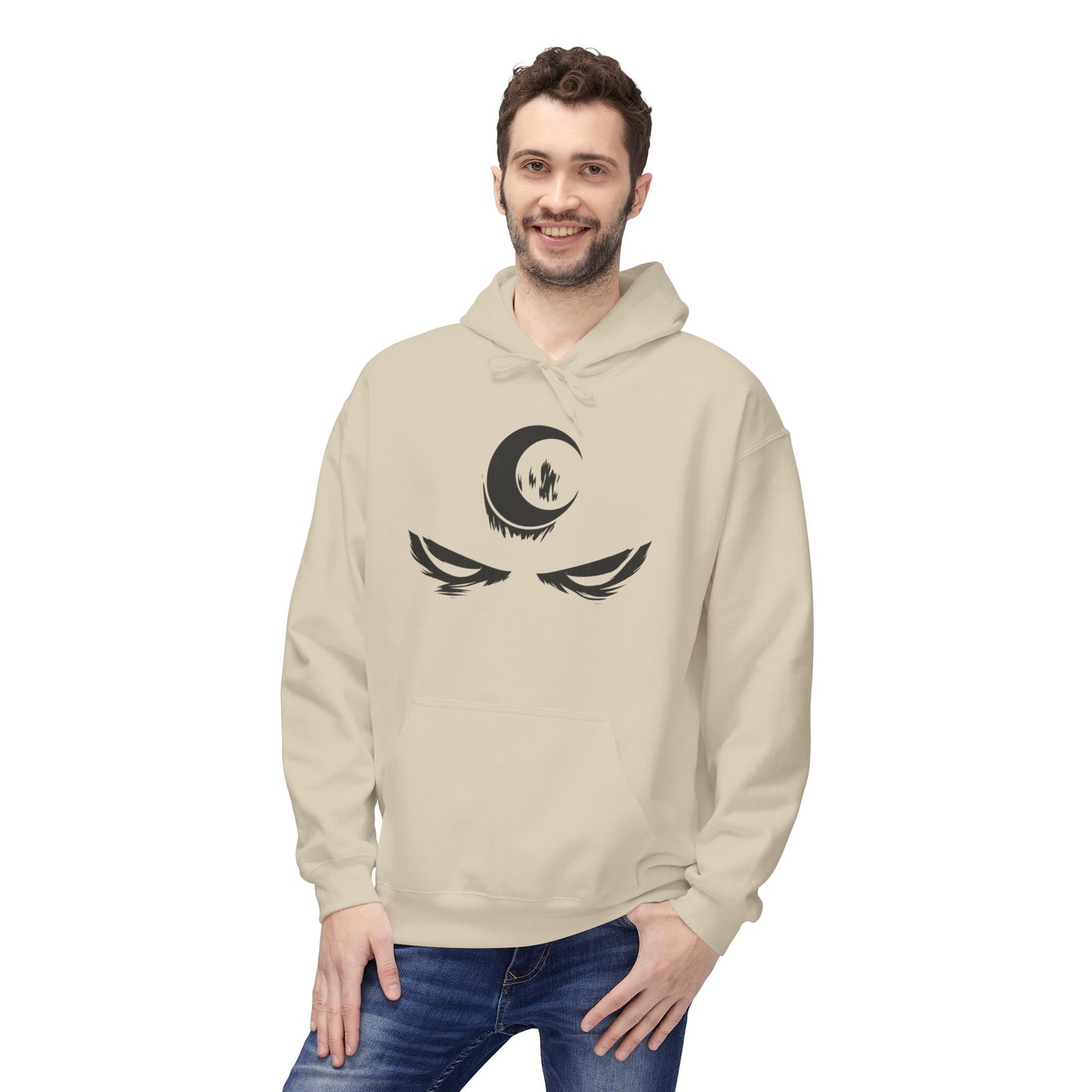 Cozy Unisex Fleece Hoodie with Spiritual Design